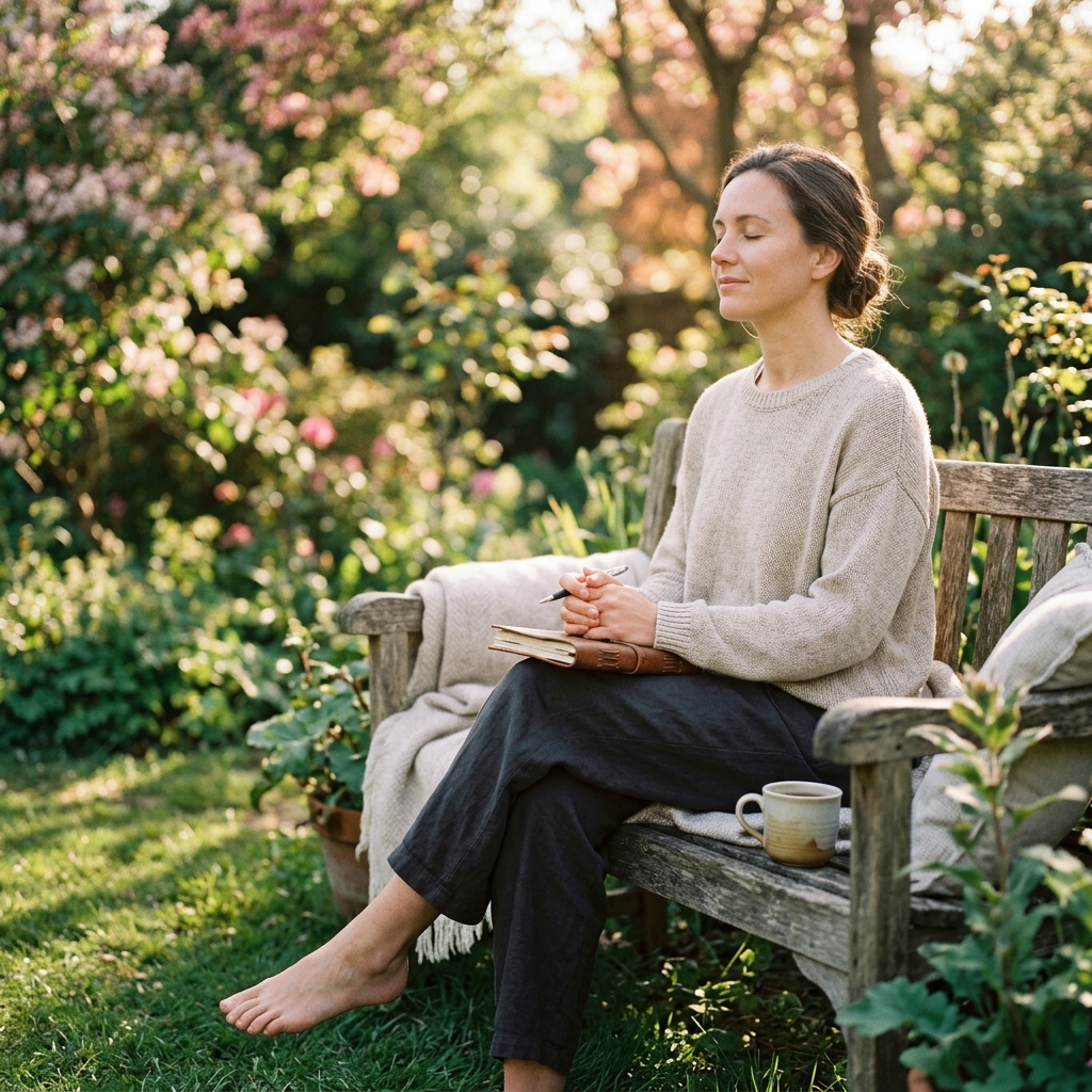 Photorealistic editorial photograph representing How to Practice Forgiveness for Your Own Well-being