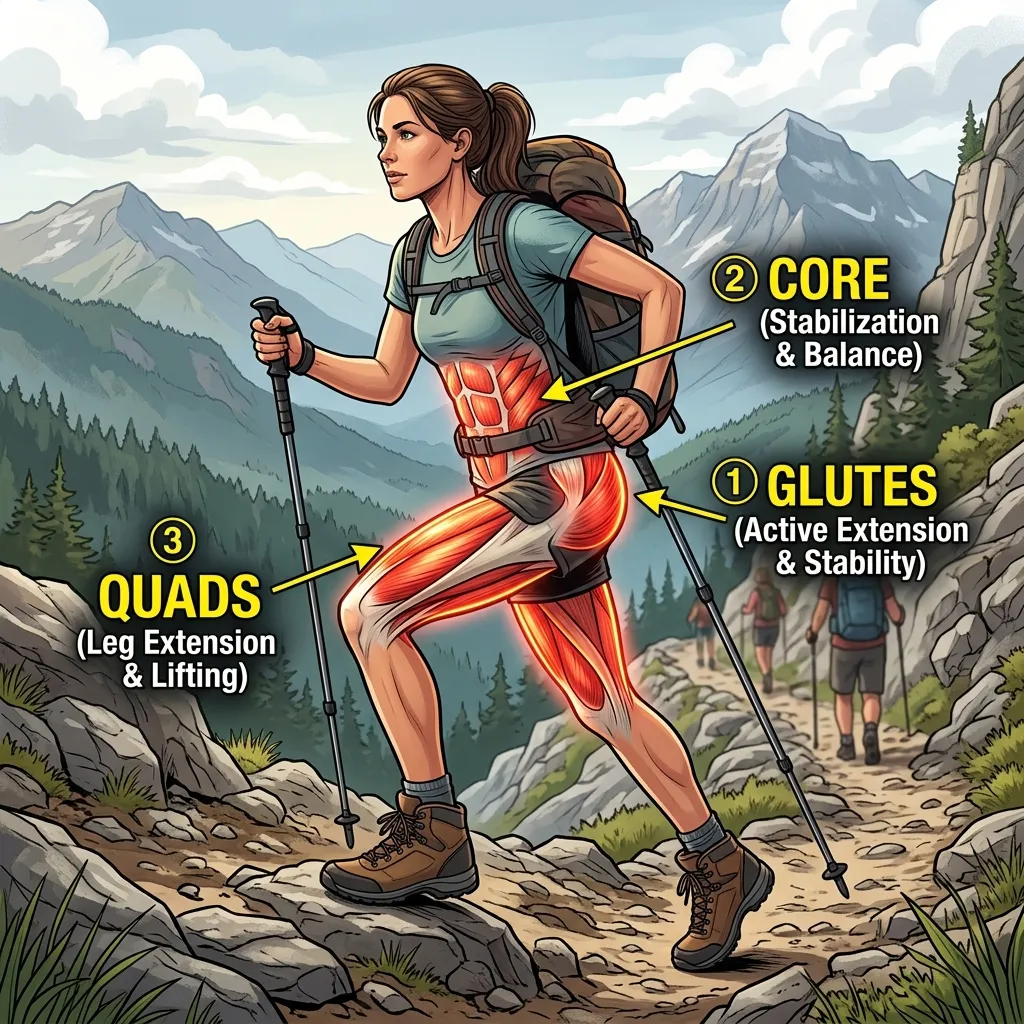 Hiking Benefits Muscles