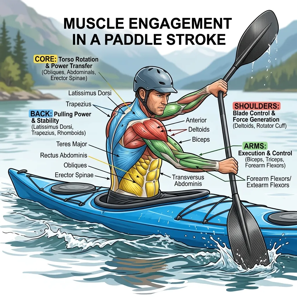 Kayaking Fitness Muscles