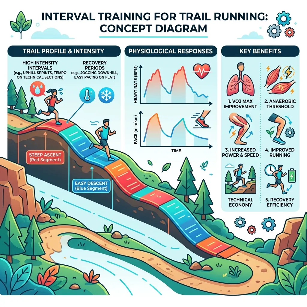 Interval Training Applied to Trail Running Diagram