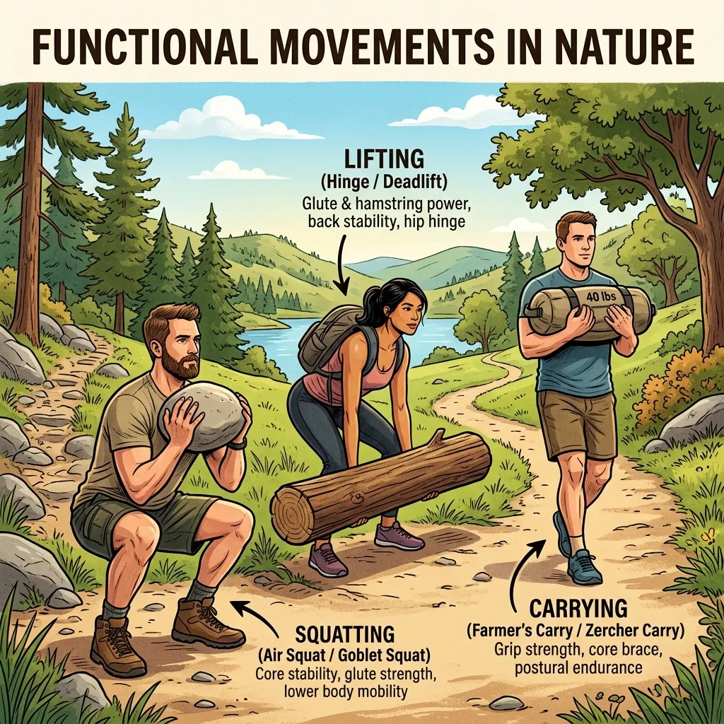 Functional Movements in Nature Illustration
