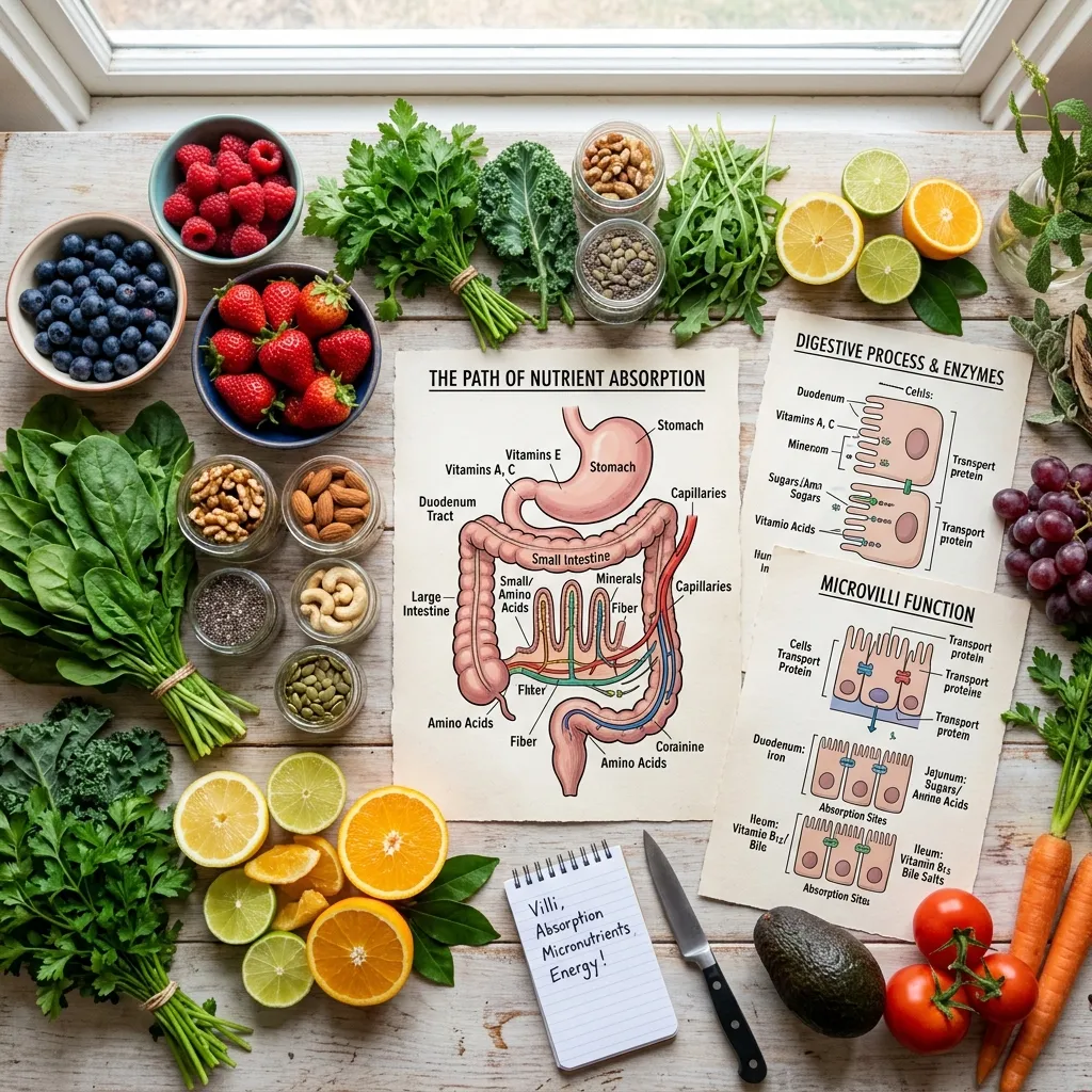 Diverse array of healthy whole foods representing optimal nutrition.