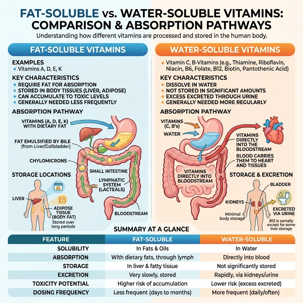 Essential Vitamins Guide Solubility Deficiency
