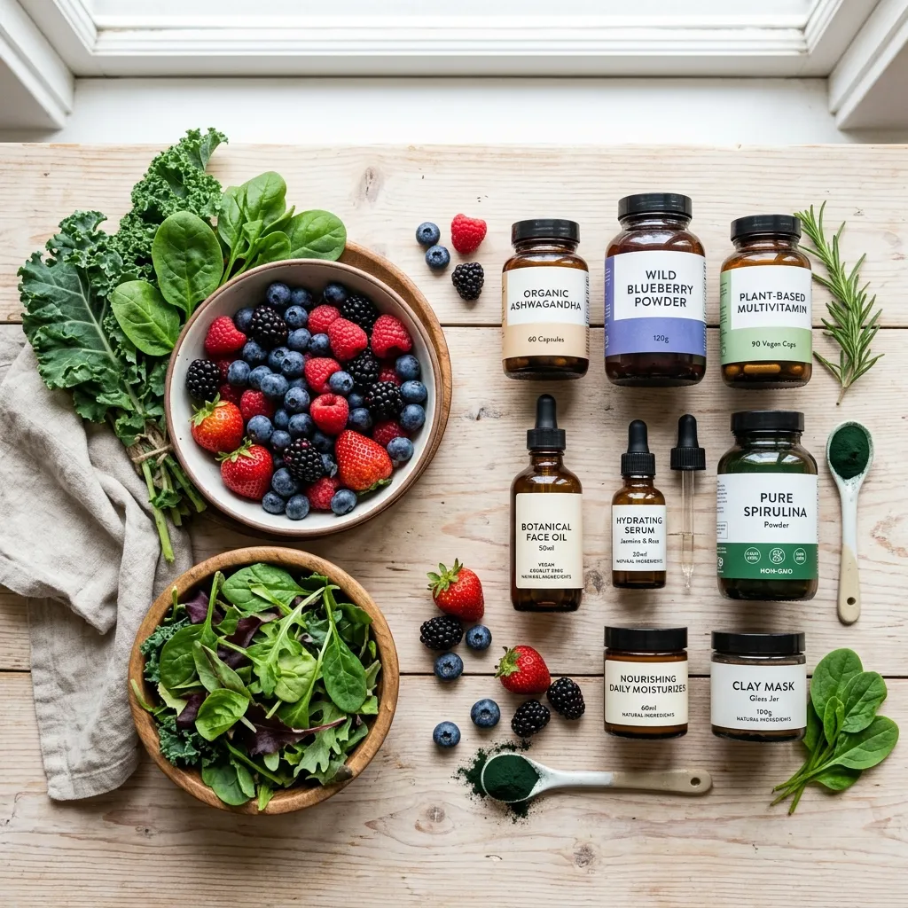 Fresh organic ingredients for a healthy lifestyle.