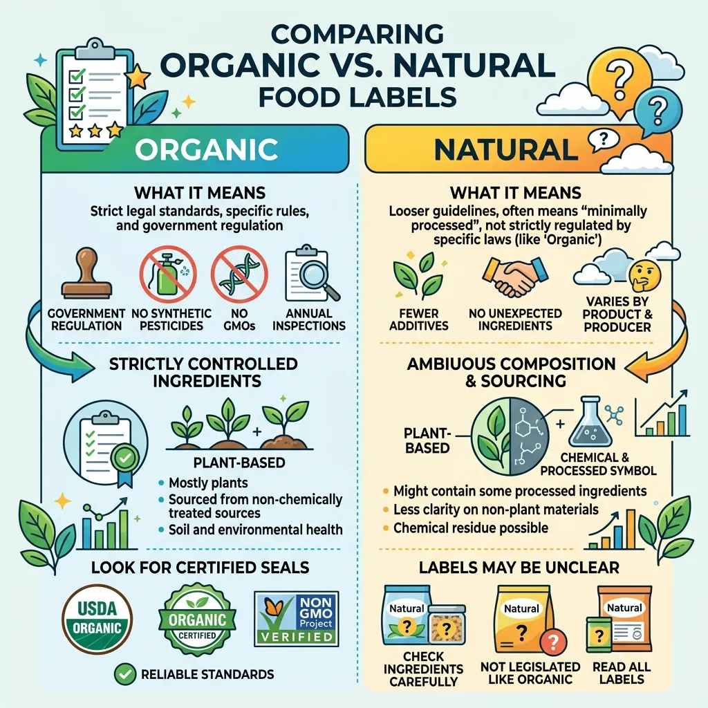 Organic Vs Natural Ingredients Guide