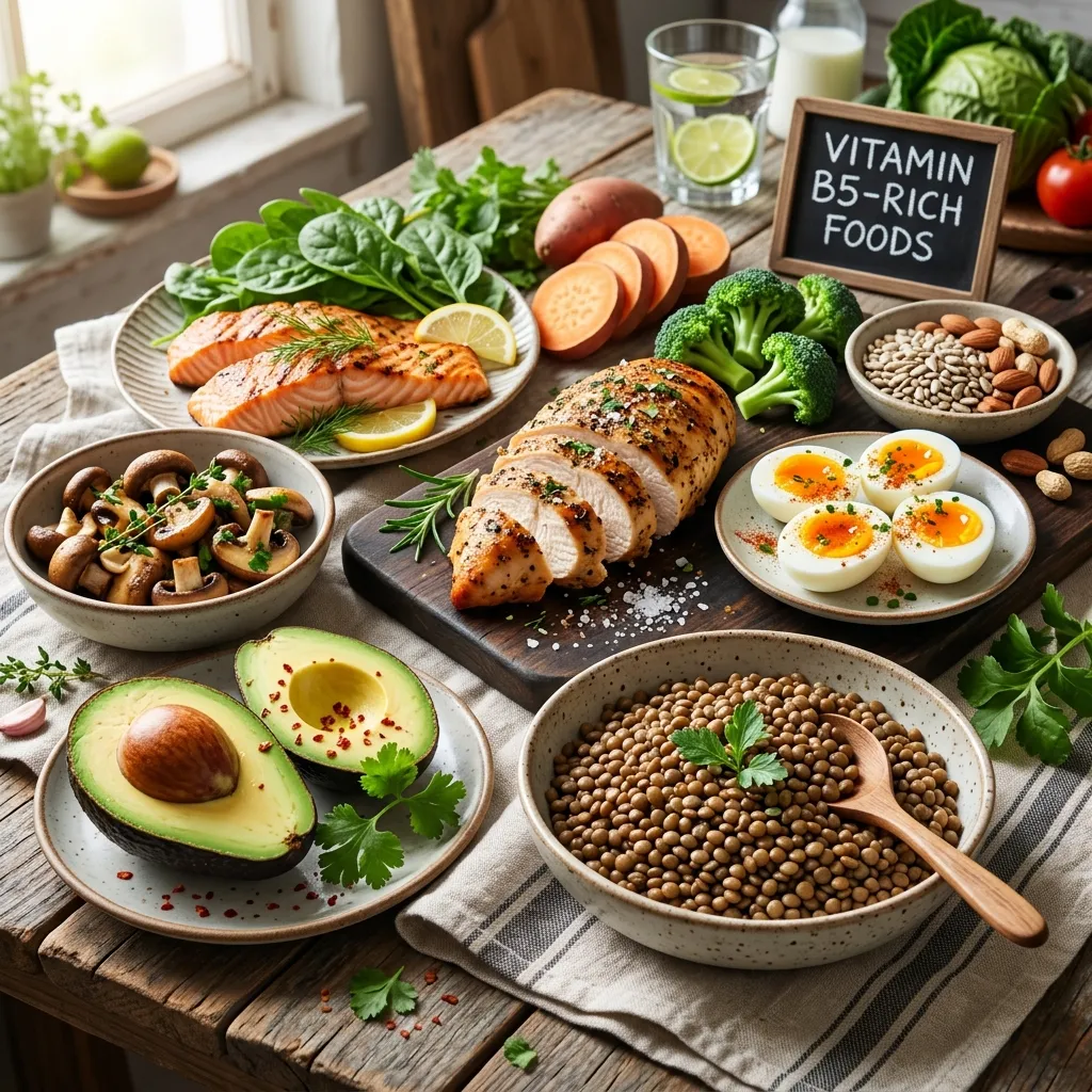 Vitamin B5 Pantothenic Acid Energy Metabolism