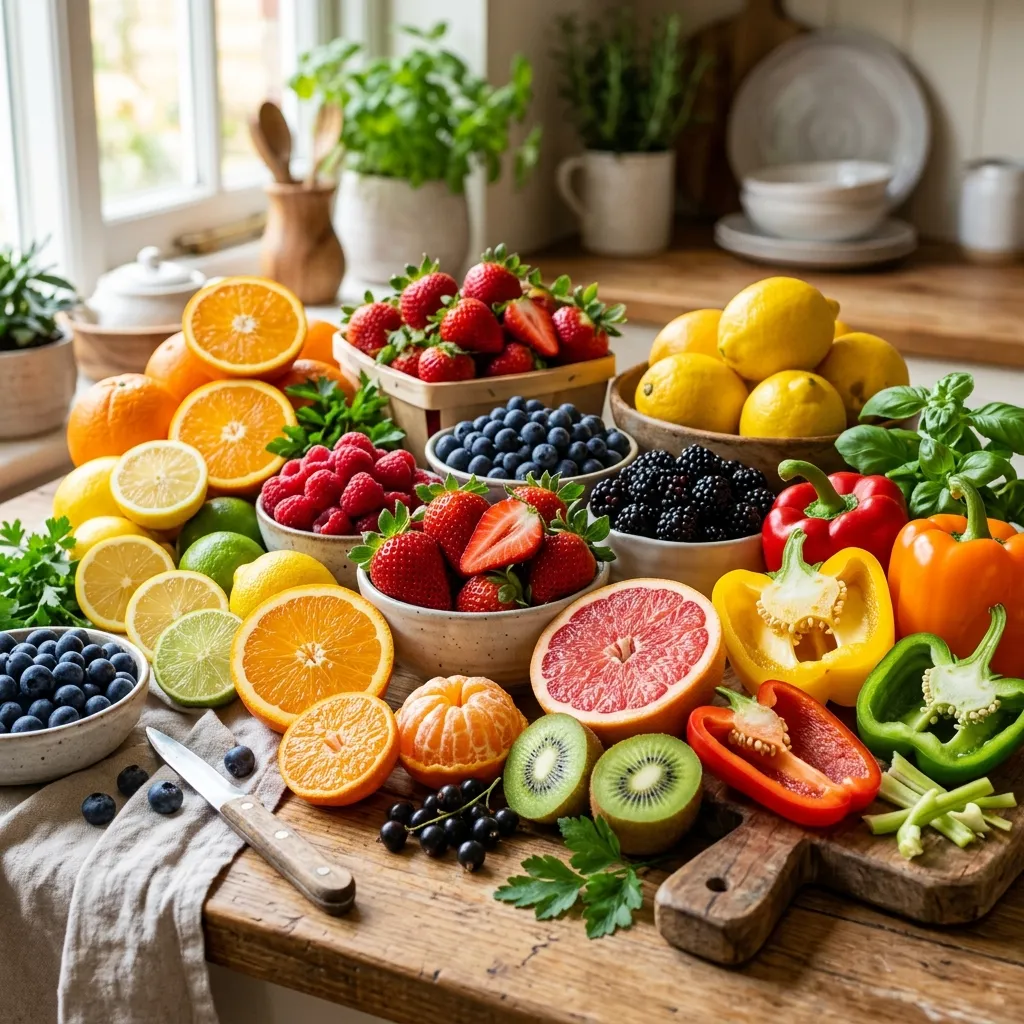 Sources of Vitamin C-rich foods