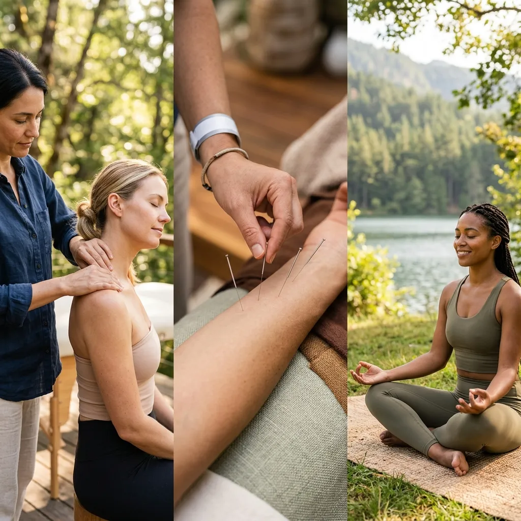 Diverse complementary therapies promoting whole-body wellness and balance.