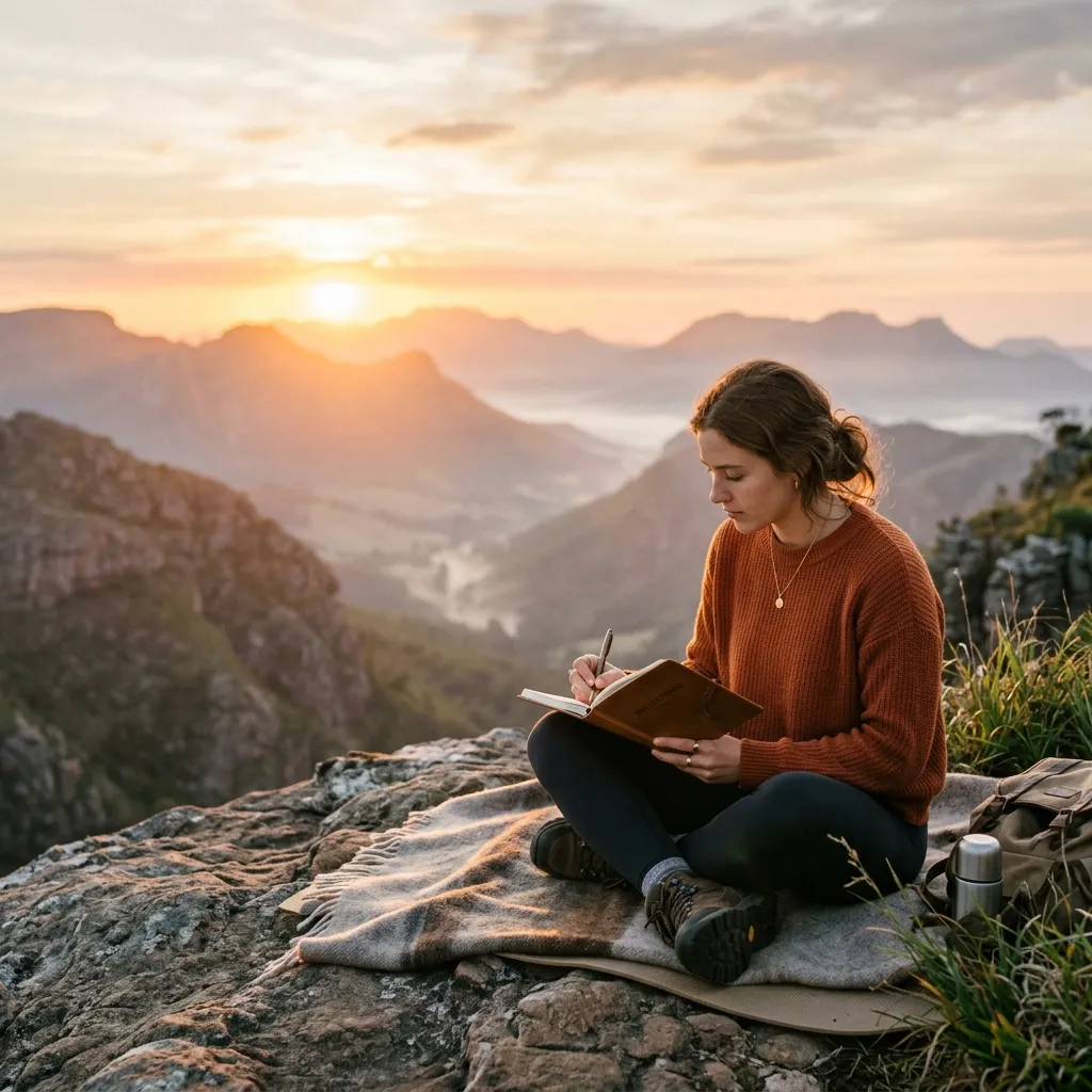 Person meditating in nature to symbolize self-awareness and holistic health.
